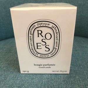 diptyque Roses Scented Candle, Size: 6.5oz